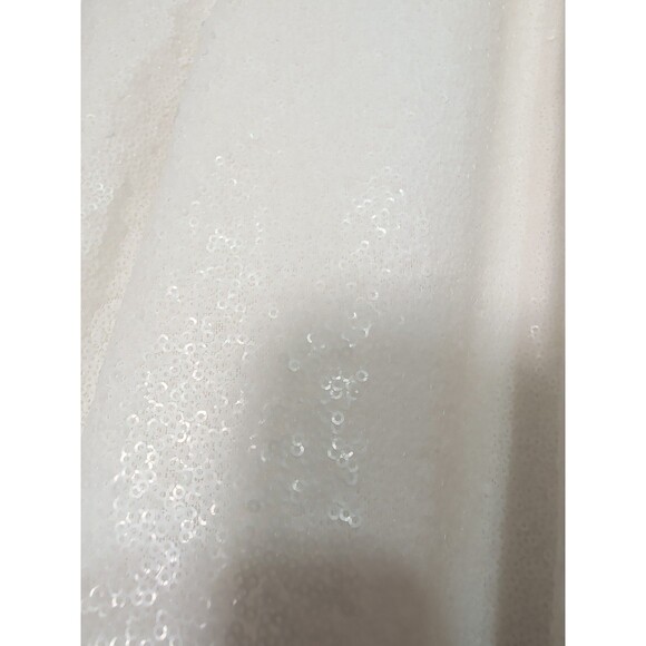 Black Halo Eve Size 8 White Sequin High Waisted Pants Formal Evening Bridal - Picture 5 of 12